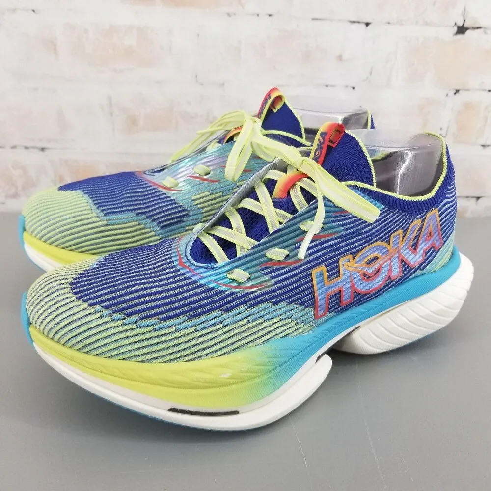 Hoka One One Cielo X1 1147910 ENN Road Racing Shoe Evening Sky/Lettuce Men's 10